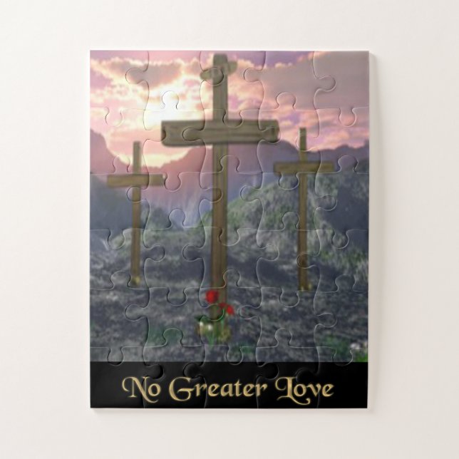 No Greater Love John 3:16 Jigsaw Puzzle (Vertical)