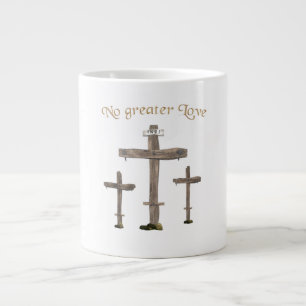 no greater love large coffee mug
