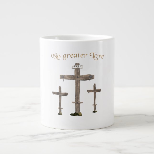 no greater love large coffee mug (Front)