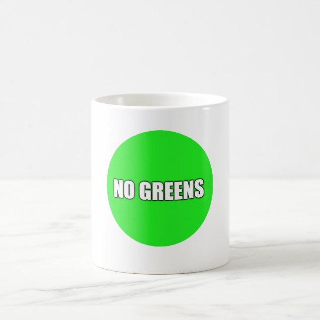 NO GREENS COFFEE MUG (Center)