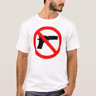 No Guns Anti Gun T-Shirt