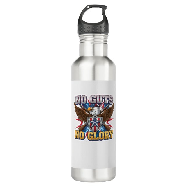 No Guts, No Glory: Motivational & Success Mindset  710 Ml Water Bottle (Front)