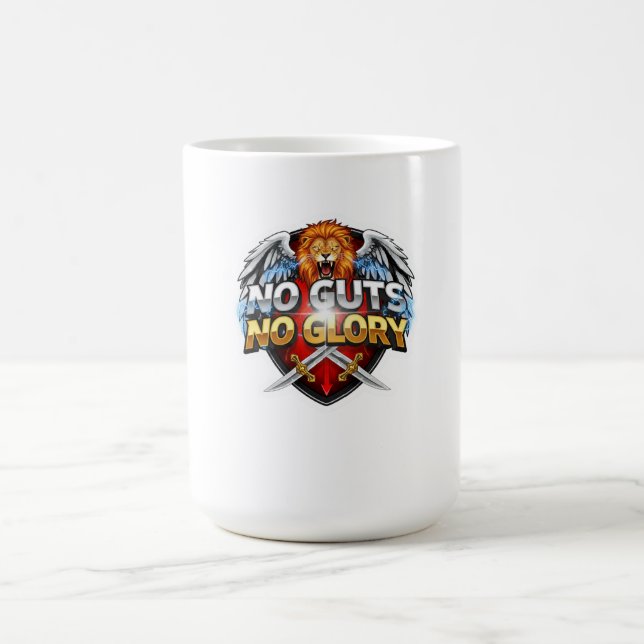 No Guts, No Glory: Motivational & Success Mindset Coffee Mug (Center)