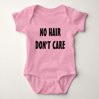 No Hair Don't Care all-in-one Baby Bodysuit