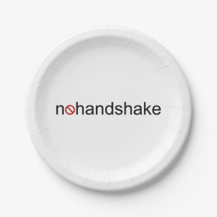 No Handshake Paper Plate