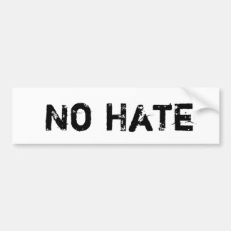 No Hate Bumper Sticker