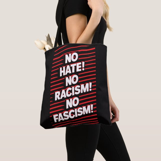 No Hate No Racism Tote Bag (Close Up)
