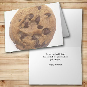 No Health Food Birthday Card