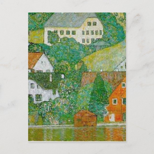 No higher resolution available. Klimt-Unterach_am_ Postcard (Front)