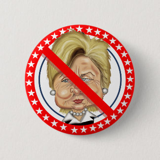 No Hillary 6 Cm Round Badge
