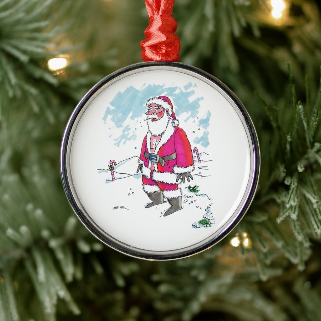 No Ho-Ho-Ho round premium ornament (Tree)