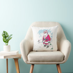 No Ho-Ho-Ho square throw pillow
