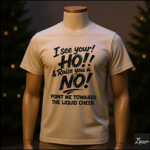 No Ho Liquid Cheer Quote Paint Splatter Tri-Blend Shirt