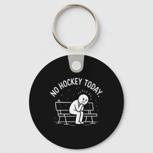 No Hockey Today Sad Stick Figure Great Gift For Ho Key Ring