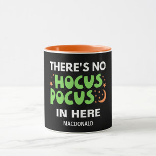 NO HOCUS POCUS Personalised Christian Halloween Mug