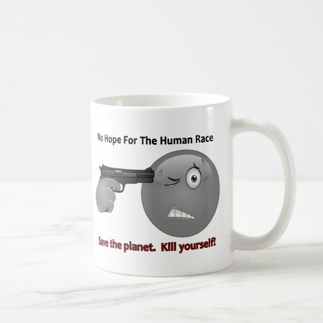 No Hope Emoticon Logo Coffee Mug (Right)