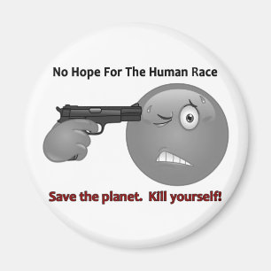 No Hope Emoticon Logo Magnet