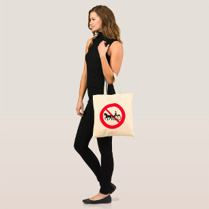 No Horse Drawn Vehicles Sign Tote Bag