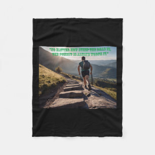 No How Steep The Road Is Fleece Blanket