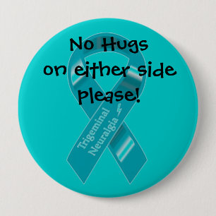 NO hugs on either side button. 10 Cm Round Badge