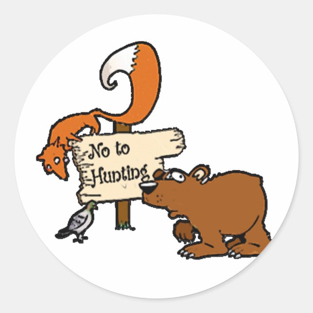No Hunt Stickers (Front)