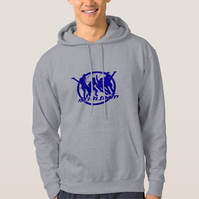 No I in Team Men's Volleyball Hoody (Front)