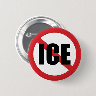 No ICE 6 Cm Round Badge