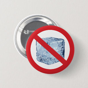 No ICE 6 Cm Round Badge