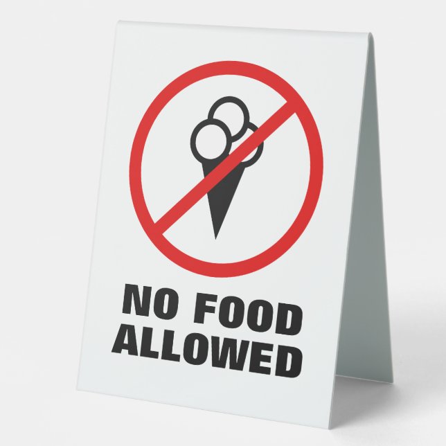 No ice cream allowed prohibited food symbol (Front)