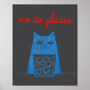No Ice Please Cat Abolish Chinga La Migra Meme Fun Poster