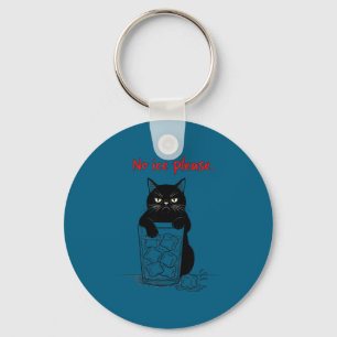 No ice please funny cat meme men women key ring