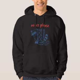 No Ice Please - Funny Racoon Meme Abolish Ice Hoodie