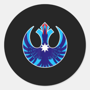 No ice rebel laser loon mn protest classic round sticker