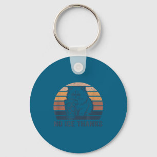 No ice thanks funny cat meme men women key ring