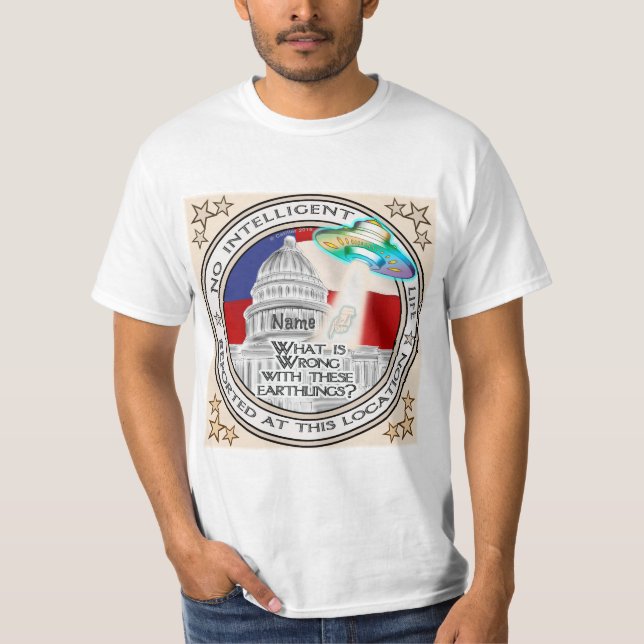 No Intelligent Life t-shirt (Front)