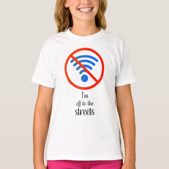“No Internet? No Problem!”, Funny cyber offline cu T-Shirt (Front)