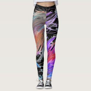 No It's Not a Paint Design on Cute Tight Fitting Leggings