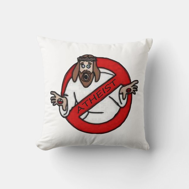 No Jesus - Atheist Cushion (Front)