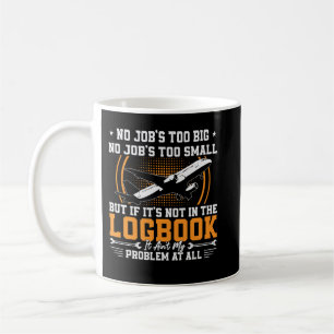 No Job's Too Big Love Aeroplanes Aviation Aircraft Coffee Mug