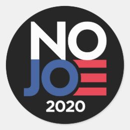 NO JOE 3" round sticker