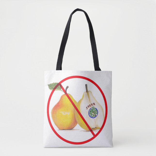 No jokers in a pear tote bag (Front)