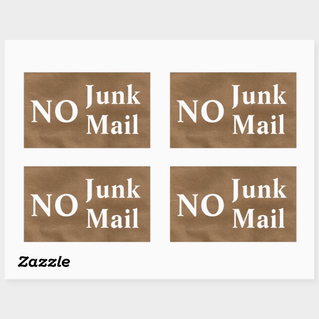 No Junk Mail sticker (Sheet)