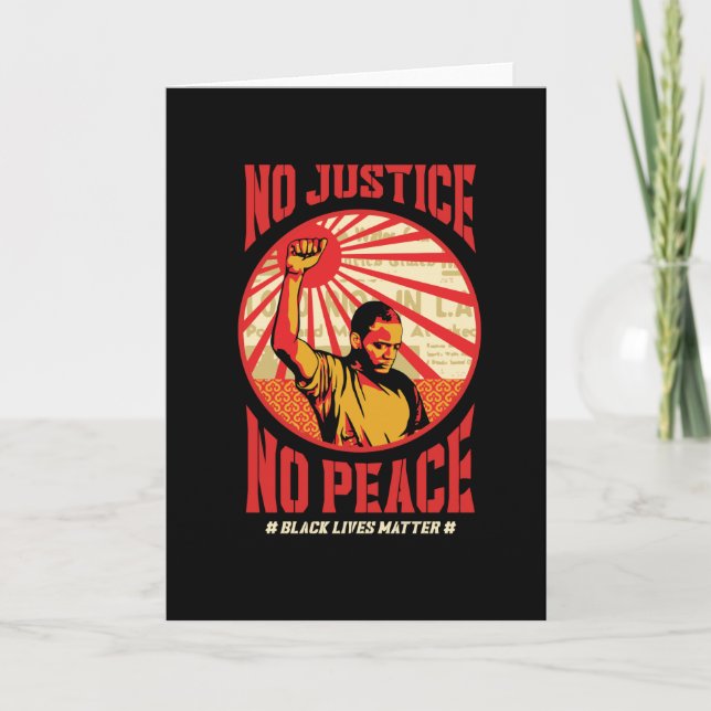 no justice no peace card (Front)