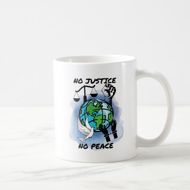 No Justice No Peace Coffee Mug (Right)