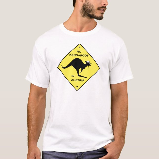 No kangaroos in Austria! T-Shirt (Front)