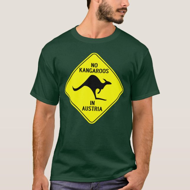 No Kangaroos In Austria T-Shirt (Front)