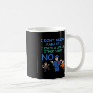 No Karate Cop Funny Officer Pride Graphic Wear Des Coffee Mug