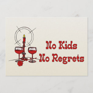 No Kids No Regrets Invitation