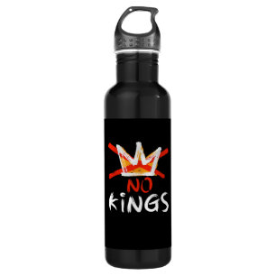 No King Funny Quote Anti Tyranny Retro Design 710 Ml Water Bottle