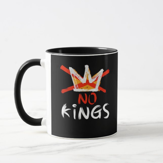 No King Funny Quote Retro Creative Style Mug (Left)